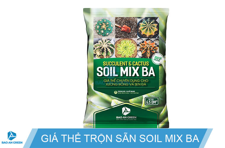 Giá thể trộn sẵn Soil Mix BA bao nhỏ